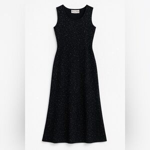 Ronni Nicole Black Sparkly Dress Knit Dress | Size SP